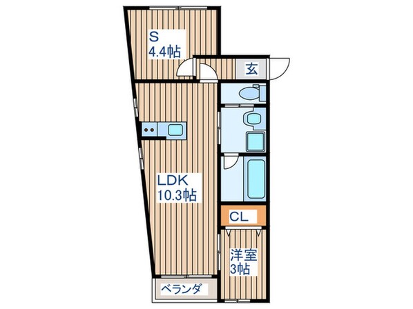 スぺラール苦竹の物件間取画像